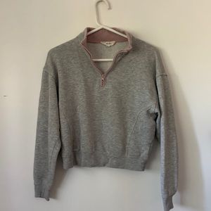 Ultra soft size small 1/4 zip fleece crop
